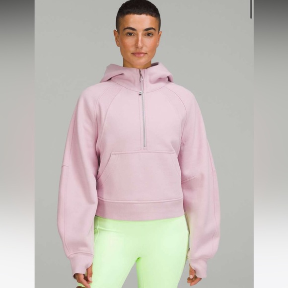 lululemon athletica Tops - LULULEMON Scuba Oversized Half-Zip Hoodie
Pink Peony M/L NWOT!